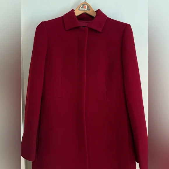 J. Crew WOOL Red Dress coat from Gilmore Girls - Picture 3 of 11